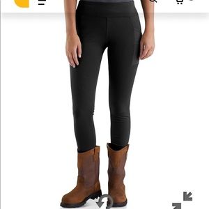 Carhartt: Women’s Force Fitted Lightweight Utility Leggings (black)